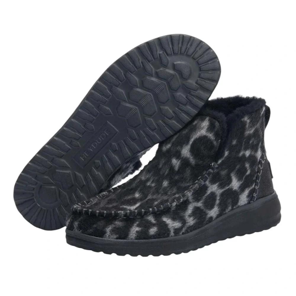 NEW Hey Dude Women’s Denny Marble Gray High Top Comfort Shoe Boots Size 7